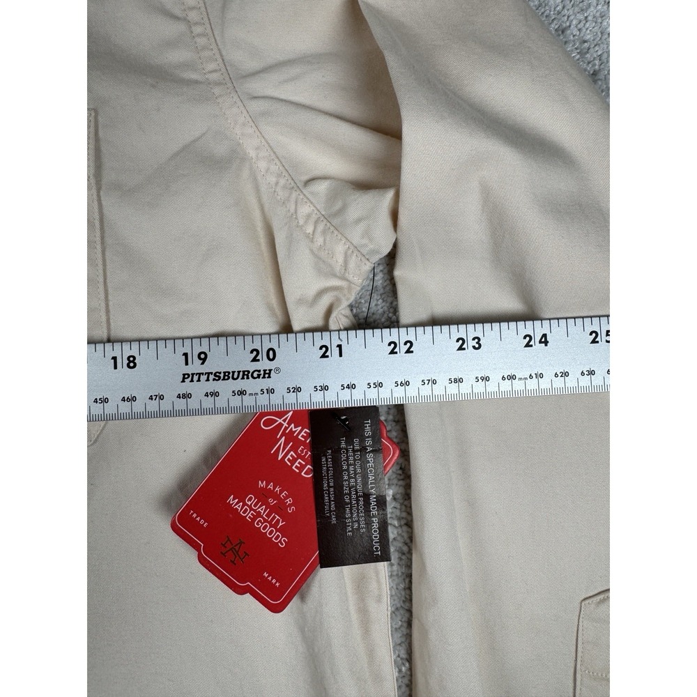 Coca Cola American Needle Shirt Coke Long Sleeve Collared L Creme Embroidered - Picture 15 of 16